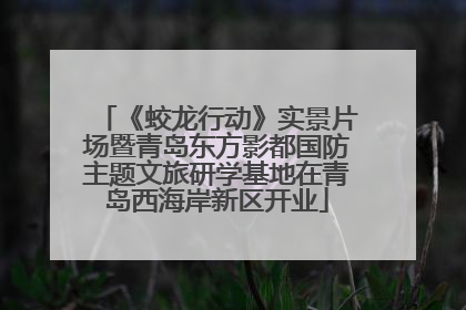 《蛟龙行动》实景片场暨青岛东方影都国防主题文旅研学基地在青岛西海岸新区开业