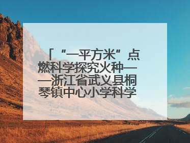 “一平方米”点燃科学探究火种——浙江省武义县桐琴镇中心小学科学教育的新探索