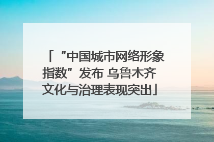 “中国城市网络形象指数”发布 乌鲁木齐文化与治理表现突出