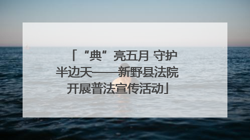 “典”亮五月 守护半边天——新野县法院开展普法宣传活动