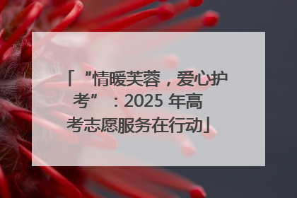 “情暖芙蓉，爱心护考”：2025 年高考志愿服务在行动