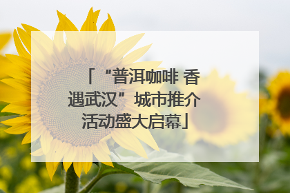 “普洱咖啡 香遇武汉”城市推介活动盛大启幕