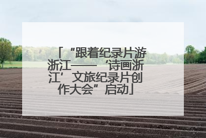“跟着纪录片游浙江——‘诗画浙江’文旅纪录片创作大会”启动