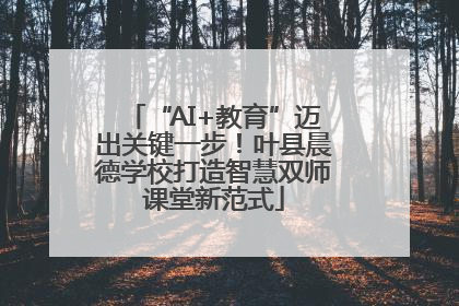 “AI+教育”迈出关键一步！叶县晨德学校打造智慧双师课堂新范式