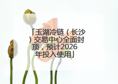 玉湖冷链（长沙）交易中心全面封顶，预计2026年投入使用