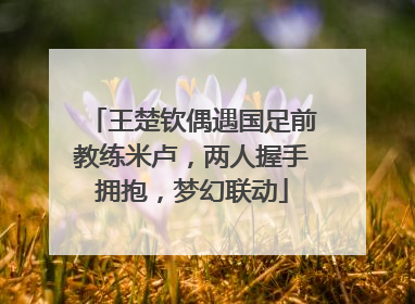 王楚钦偶遇国足前教练米卢，两人握手拥抱，梦幻联动