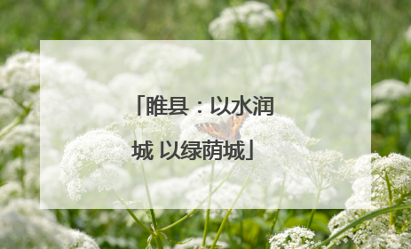 睢县：以水润城 以绿荫城
