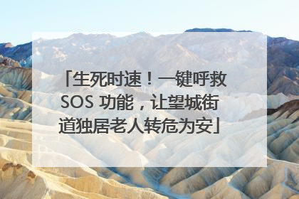 生死时速！一键呼救 SOS 功能，让望城街道独居老人转危为安