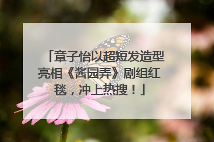 章子怡以超短发造型亮相《酱园弄》剧组红毯，冲上热搜！