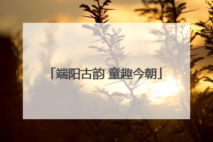 端阳古韵 童趣今朝