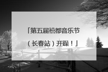 第五届禧都音乐节（长春站）开躁！