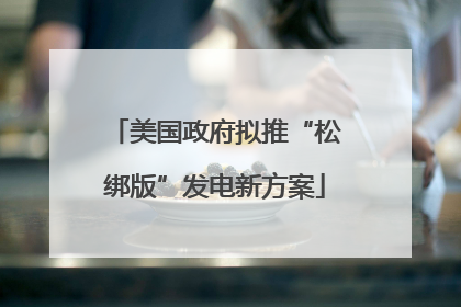 美国政府拟推“松绑版”发电新方案