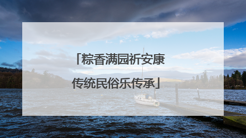 粽香满园祈安康 传统民俗乐传承