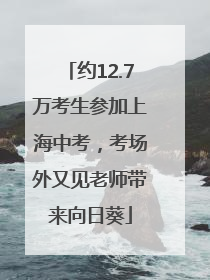 约12.7万考生参加上海中考，考场外又见老师带来向日葵