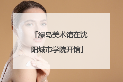 绿岛美术馆在沈阳城市学院开馆
