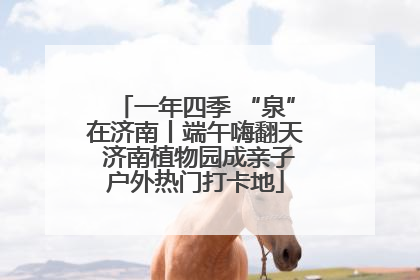 一年四季 “泉”在济南丨端午嗨翻天 济南植物园成亲子户外热门打卡地
