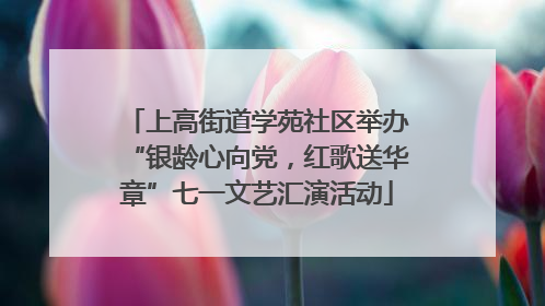 上高街道学苑社区举办“银龄心向党，红歌送华章”七一文艺汇演活动