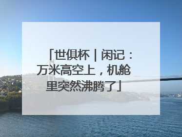 世俱杯｜闲记：万米高空上，机舱里突然沸腾了