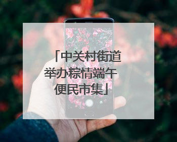 中关村街道举办粽情端午便民市集