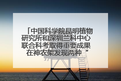 中国科学院昆明植物研究所和深圳兰科中心联合科考取得重要成果 在神农架发现两种“国保”级兰花