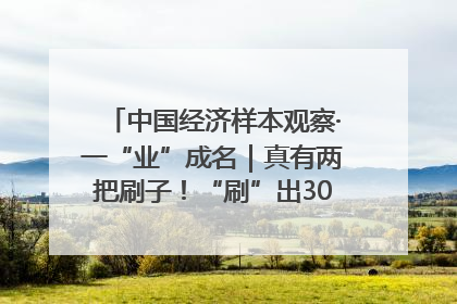 中国经济样本观察·一“业”成名｜真有两把刷子！“刷”出30亿级“颜值经济”