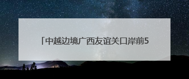 中越边境广西友谊关口岸前5月进出口货运量增长超三成