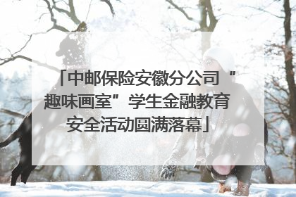 中邮保险安徽分公司“趣味画室”学生金融教育安全活动圆满落幕
