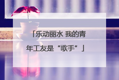 乐动丽水 我的青年工友是“歌手”