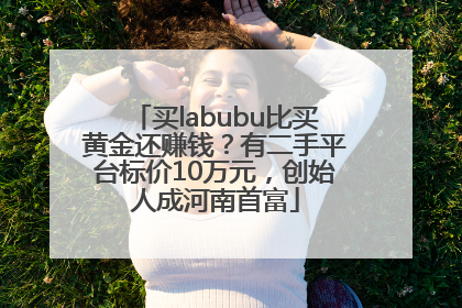 买labubu比买黄金还赚钱？有二手平台标价10万元，创始人成河南首富