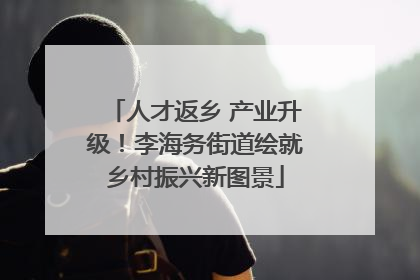 人才返乡 产业升级！李海务街道绘就乡村振兴新图景