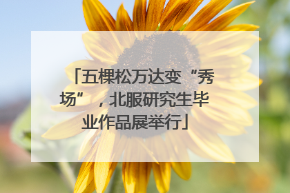 五棵松万达变“秀场”，北服研究生毕业作品展举行
