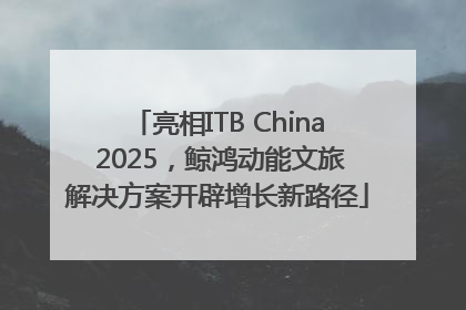 亮相ITB China 2025，鲸鸿动能文旅解决方案开辟增长新路径