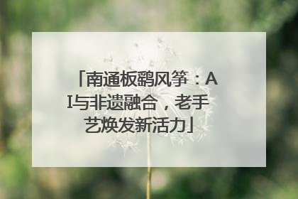 南通板鹞风筝：AI与非遗融合，老手艺焕发新活力