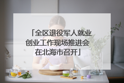 全区退役军人就业创业工作现场推进会在北海市召开