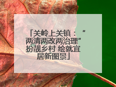 关岭上关镇：“两清两改两治理”扮靓乡村 绘就宜居新图景