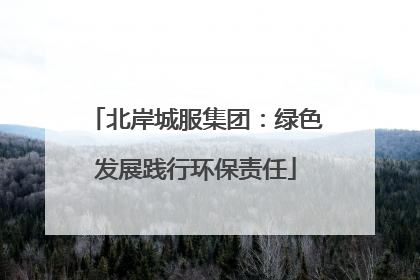 北岸城服集团：绿色发展践行环保责任