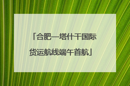 合肥—塔什干国际货运航线端午首航