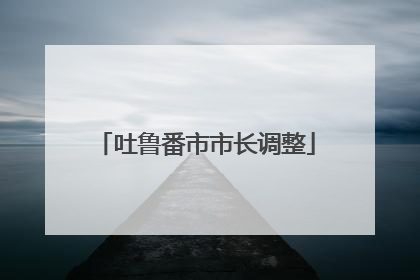 吐鲁番市市长调整