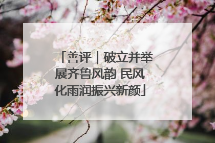 善评｜破立并举展齐鲁风韵 民风化雨润振兴新颜