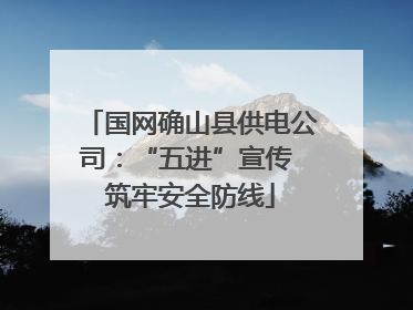 国网确山县供电公司：“五进”宣传 筑牢安全防线