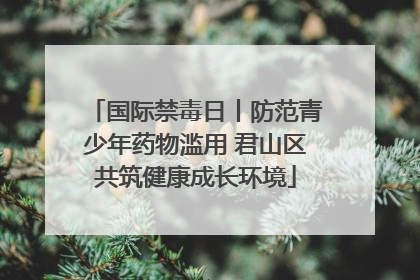 国际禁毒日丨防范青少年药物滥用 君山区共筑健康成长环境