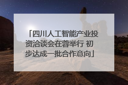 四川人工智能产业投资洽谈会在蓉举行 初步达成一批合作意向
