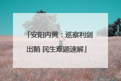 安阳内黄：巡察利剑出鞘 民生难题速解