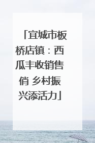 宜城市板桥店镇：西瓜丰收销售俏 乡村振兴添活力