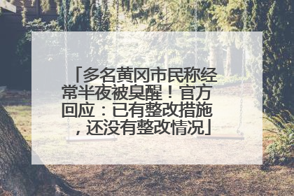 多名黄冈市民称经常半夜被臭醒！官方回应：已有整改措施，还没有整改情况