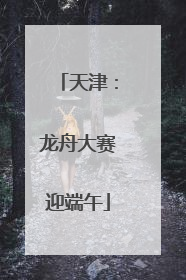 天津：龙舟大赛迎端午