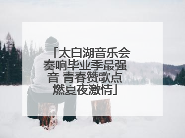 太白湖音乐会奏响毕业季最强音 青春赞歌点燃夏夜激情