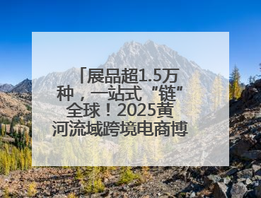 展品超1.5万种，一站式“链”全球！2025黄河流域跨境电商博览会启幕