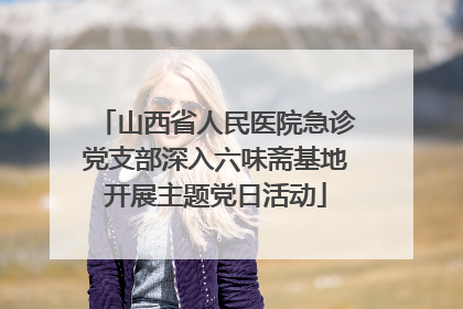山西省人民医院急诊党支部深入六味斋基地开展主题党日活动