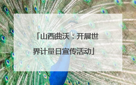 山西曲沃：开展世界计量日宣传活动